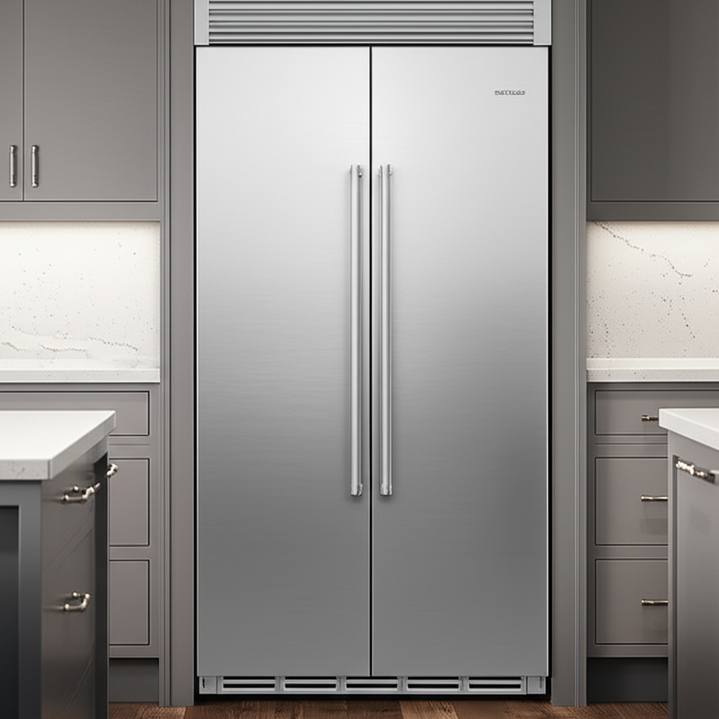 Sub-Zero built-in refrigerator in luxury kitchen
