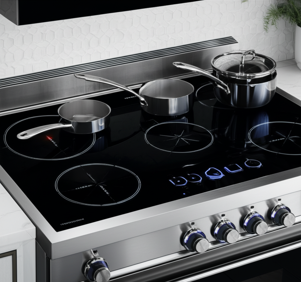 Thermador professional induction cooktop with Star Burner design
