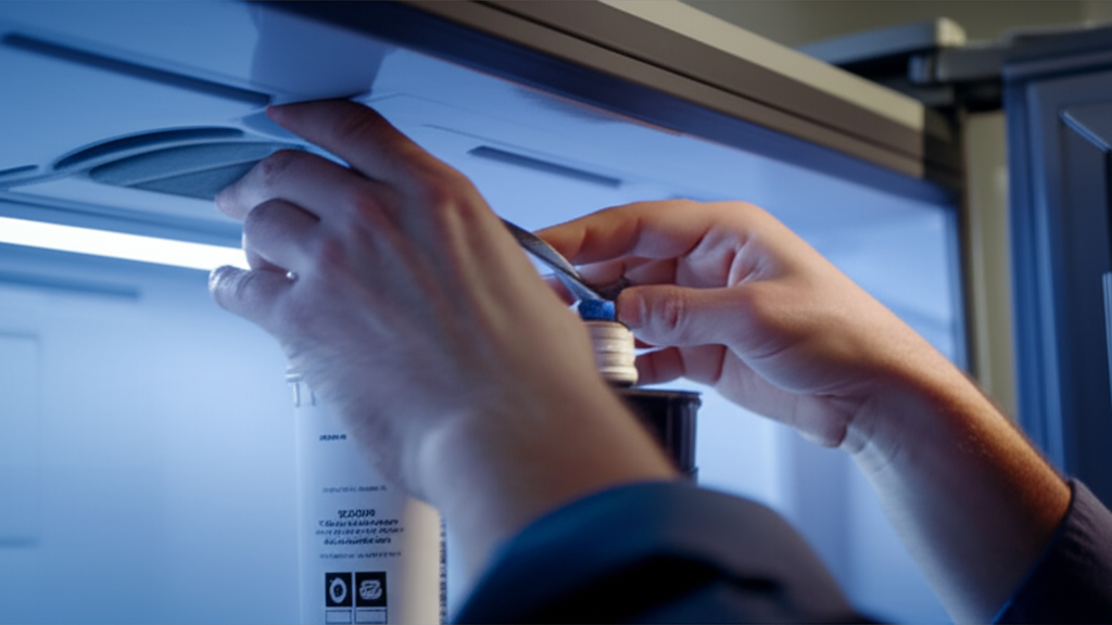 Water filtration system showing proper appliance connection